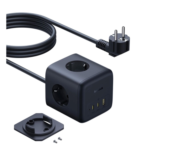 Baseus Listwa zasilająca EnerFill FA11 67W kostka USB-A + USB-C + 3 - 1502072 - zdjęcie